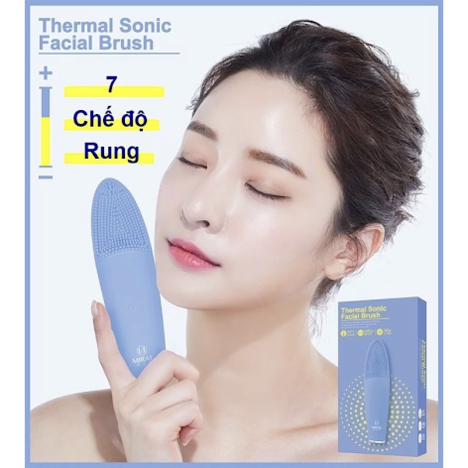 Máy Rửa Mặt MIRAE - Chính Hãng Bảo Hành 1 Năm - MIRAE THERMAL SONIC FACIAL BRUSH - NEW HOT 2021