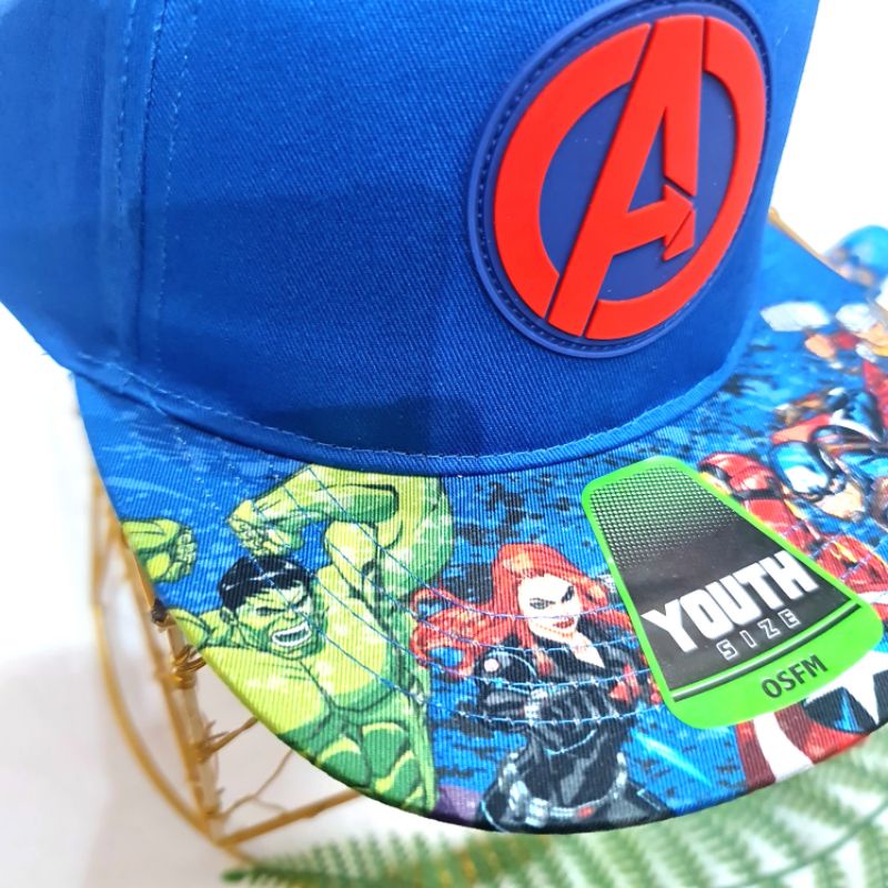 Mũ lưỡi trai bé trai 4-12 tuổi hiphop xuất dư H.M - Nón Snapback trẻ em cho bé trai - Mẫu siêu nhân người