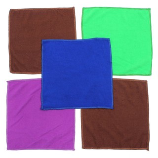 Bộ 5 Khăn lau Đa năng 30x30 Microfiber, Màu nâu