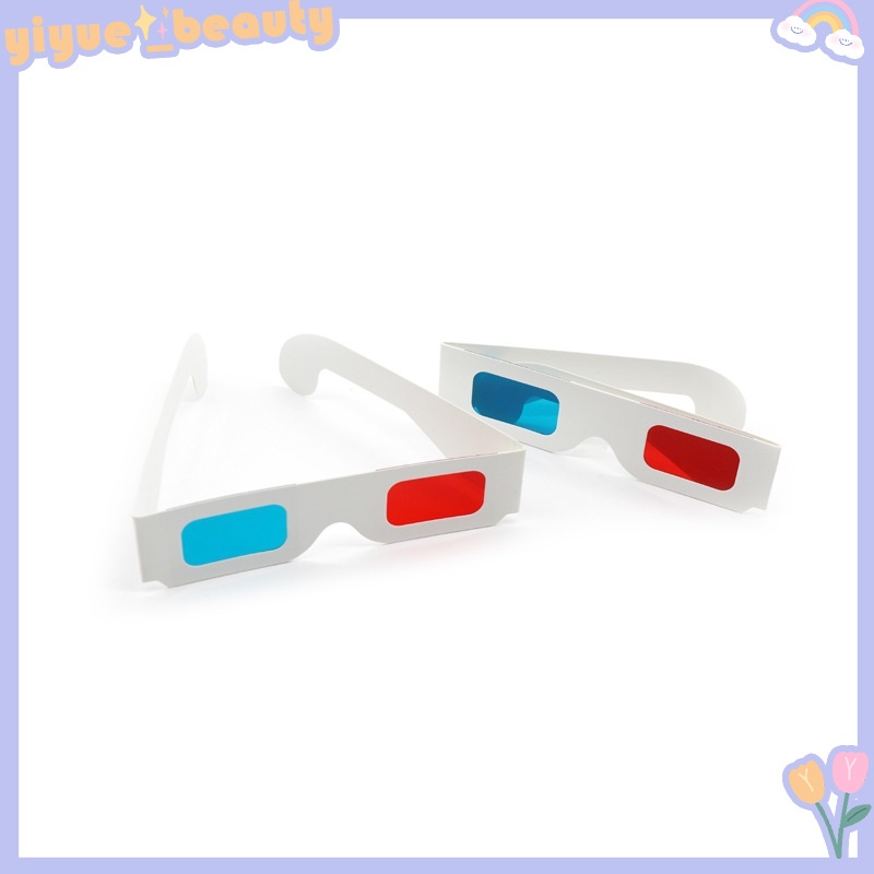 Set Kính 3D Hình Giấy Màu Đỏ Và Xanh Lam