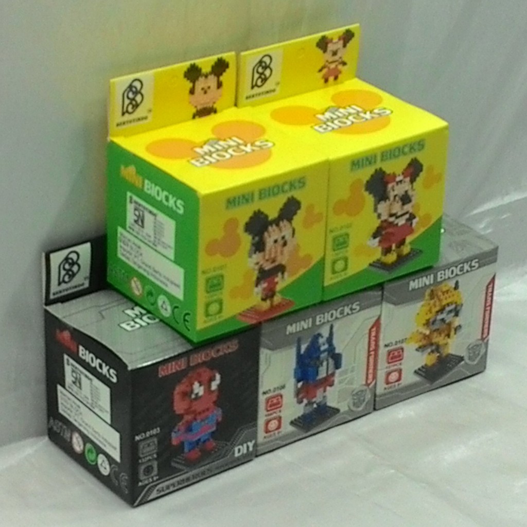 Đồ Chơi Lắp Ráp Lego Hình Nhân Vật Phim Người Nhện / Chuột Mickey Minnie