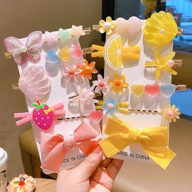 Kẹp Tóc Nơ Cỡ Nhỏ Không Gây Đau Kiểu Hàn Quốc Dễ Thương Cho Bé Gái