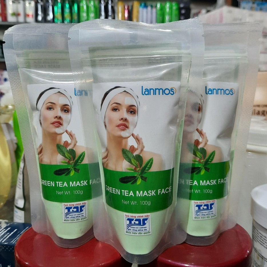 Mặt Nạ Dẻo Trà Xanh Lanmos 100g