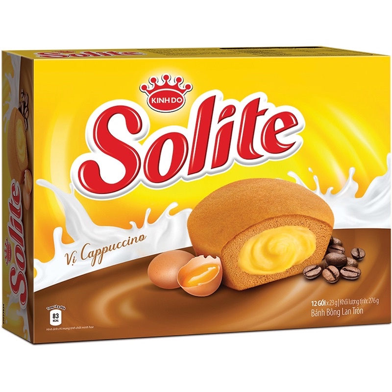 Bánh Solite kinh đô, bánh bông lan cuộn kem