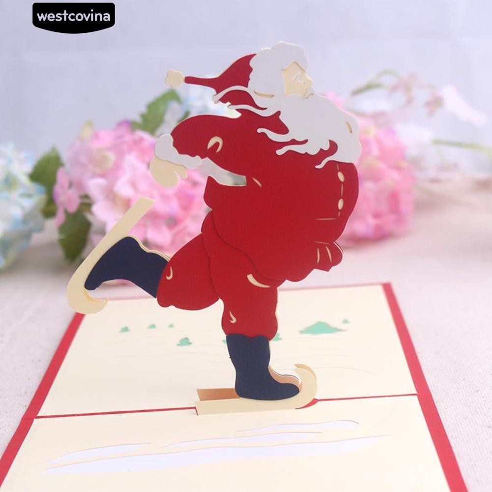Thiệp chúc mừng Giáng sinh sáng tạo 3D handmade với 5 mẫu mã lựa chọn