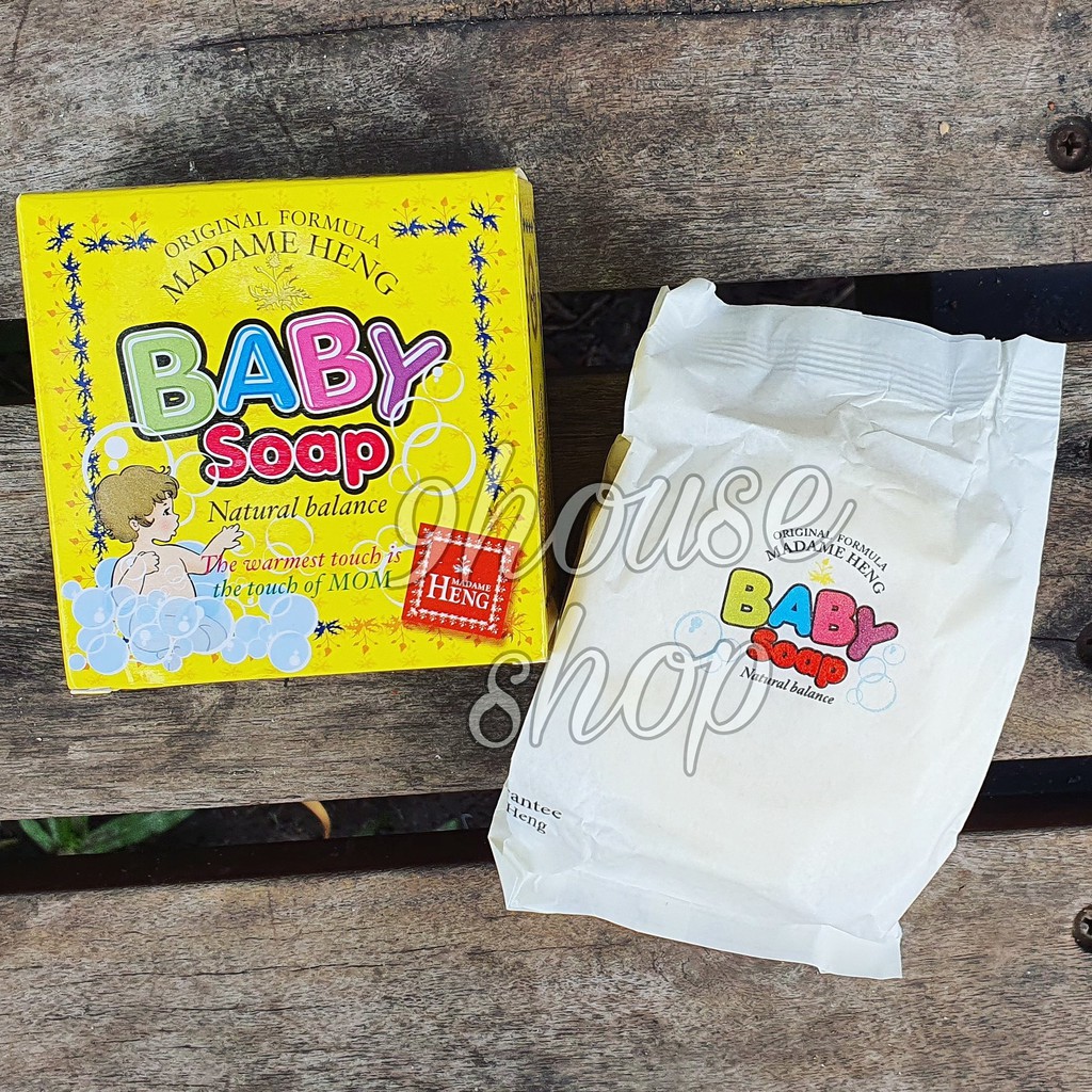 01 Xà Bông BABY SOAP MADAME HENG Ngừa Rôm Sảy &amp; Dị Ứng Thái Lan 150gram