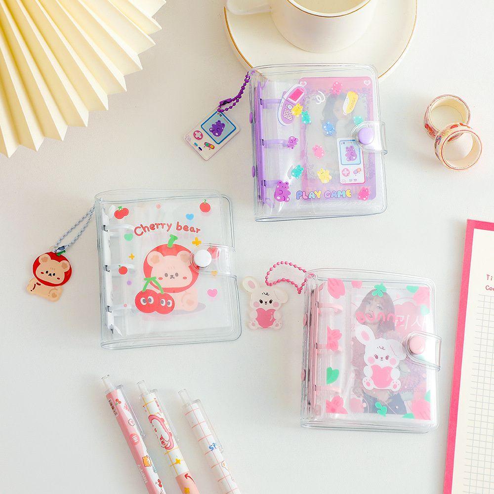Cuốn Album Ảnh 3 Lỗ Mini Họa Tiết Lá Rời Dễ Thương
