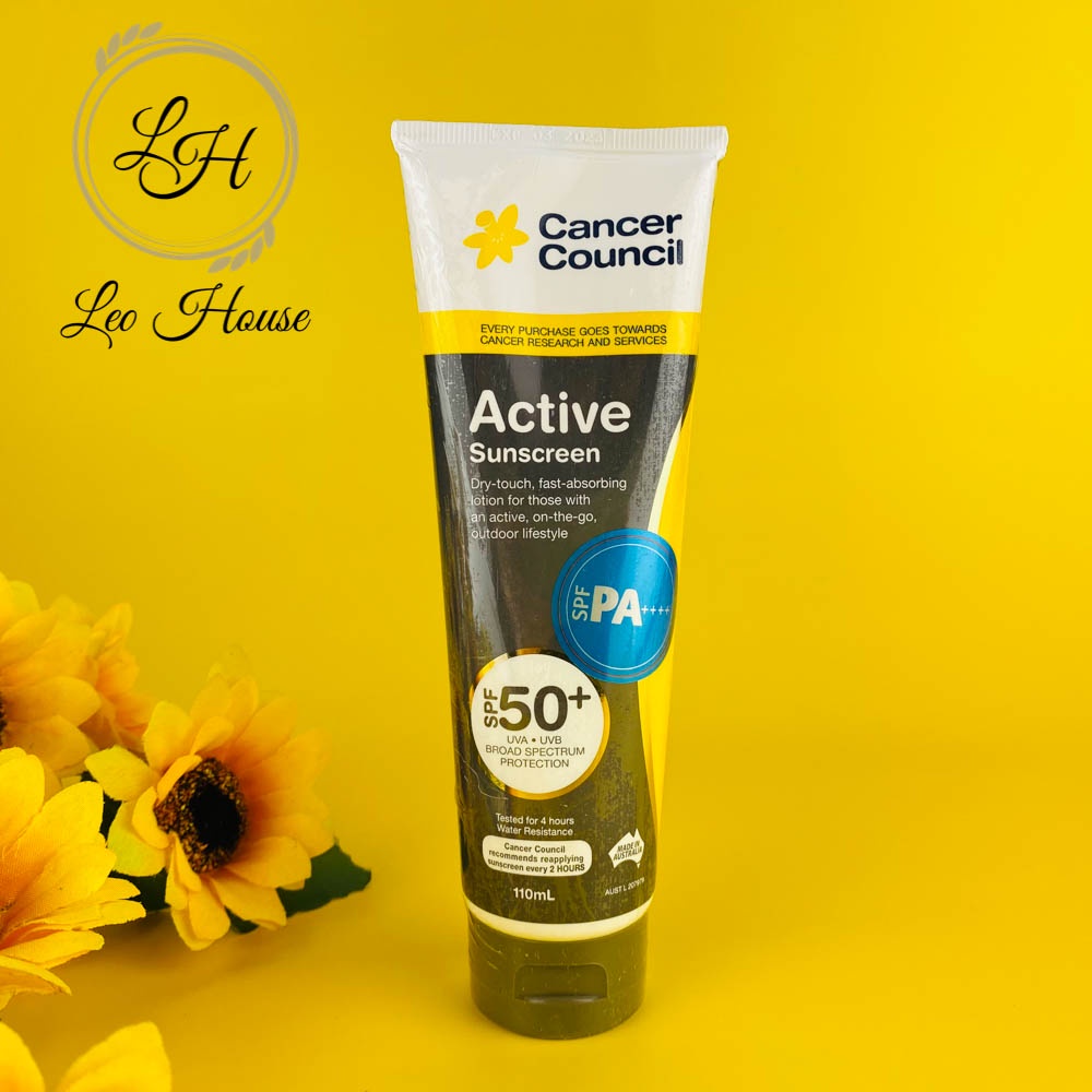 Kem chống nắng Cancer Council Active Suncreen SPF50+