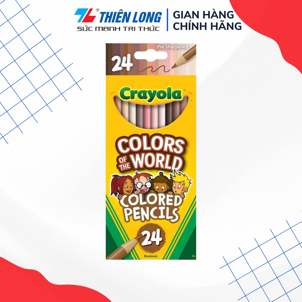 Bộ bút chì 24 màu da COTW CRAYOLA 684607