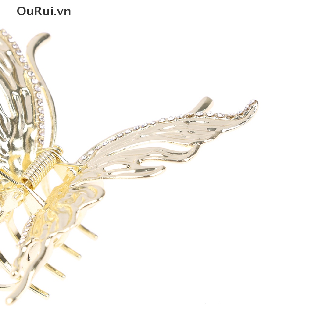 Kẹp Tóc Hình Bướm Bằng Kim Loại Dạng Lỏng Thời Trang Cho Nữ