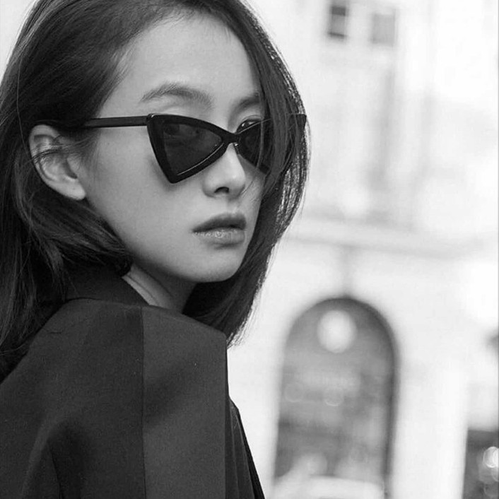 Kính mát mắt mèo gọng nhựa phong cách thời trang dành cho nữ