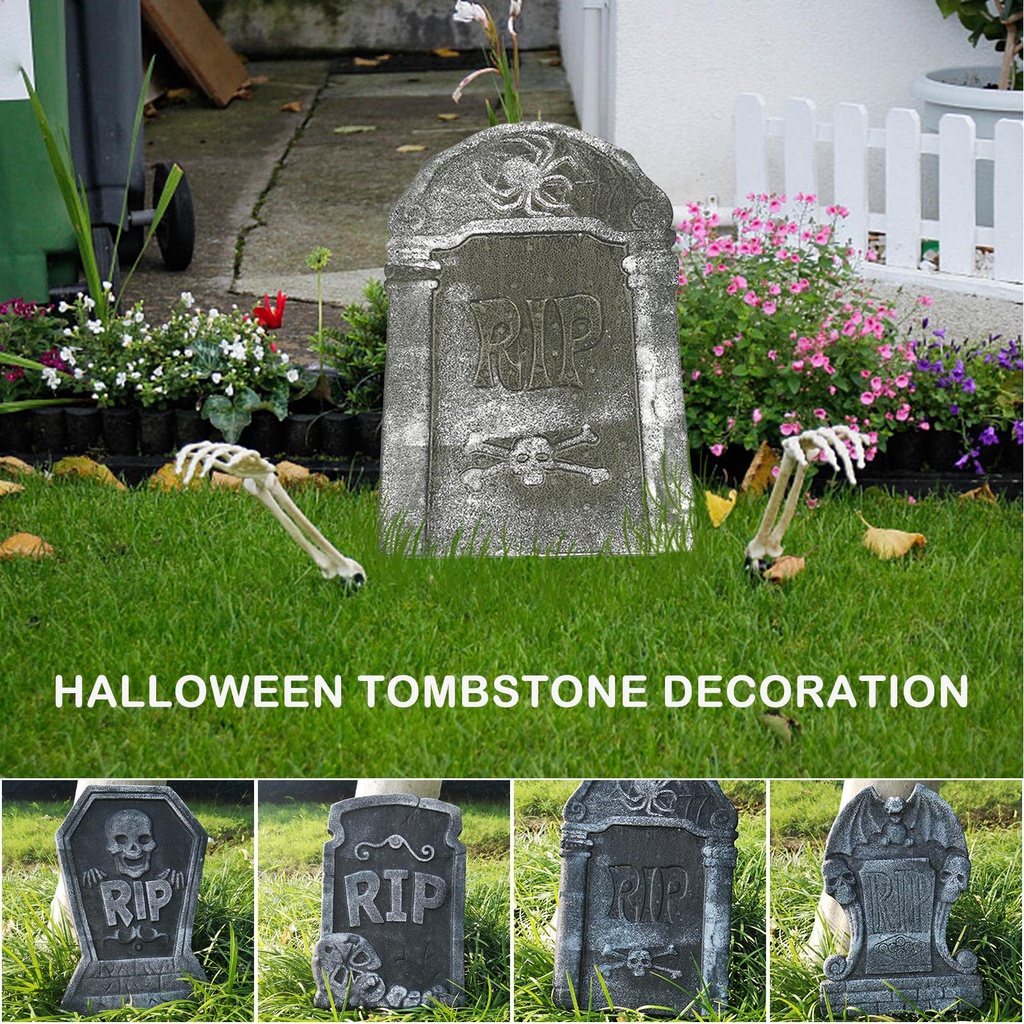 Đầu Lâu Nhện / Dơi Trang Trí Halloween Bằng Xốp A1H0