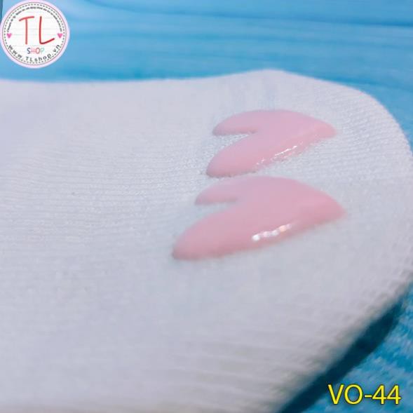 SET NÓN BAO TAY BAO CHÂN SƠ SINH - set 3 đôi vớ trái tim xinh xắn - ĐỒ DÙNG SƠ SINH