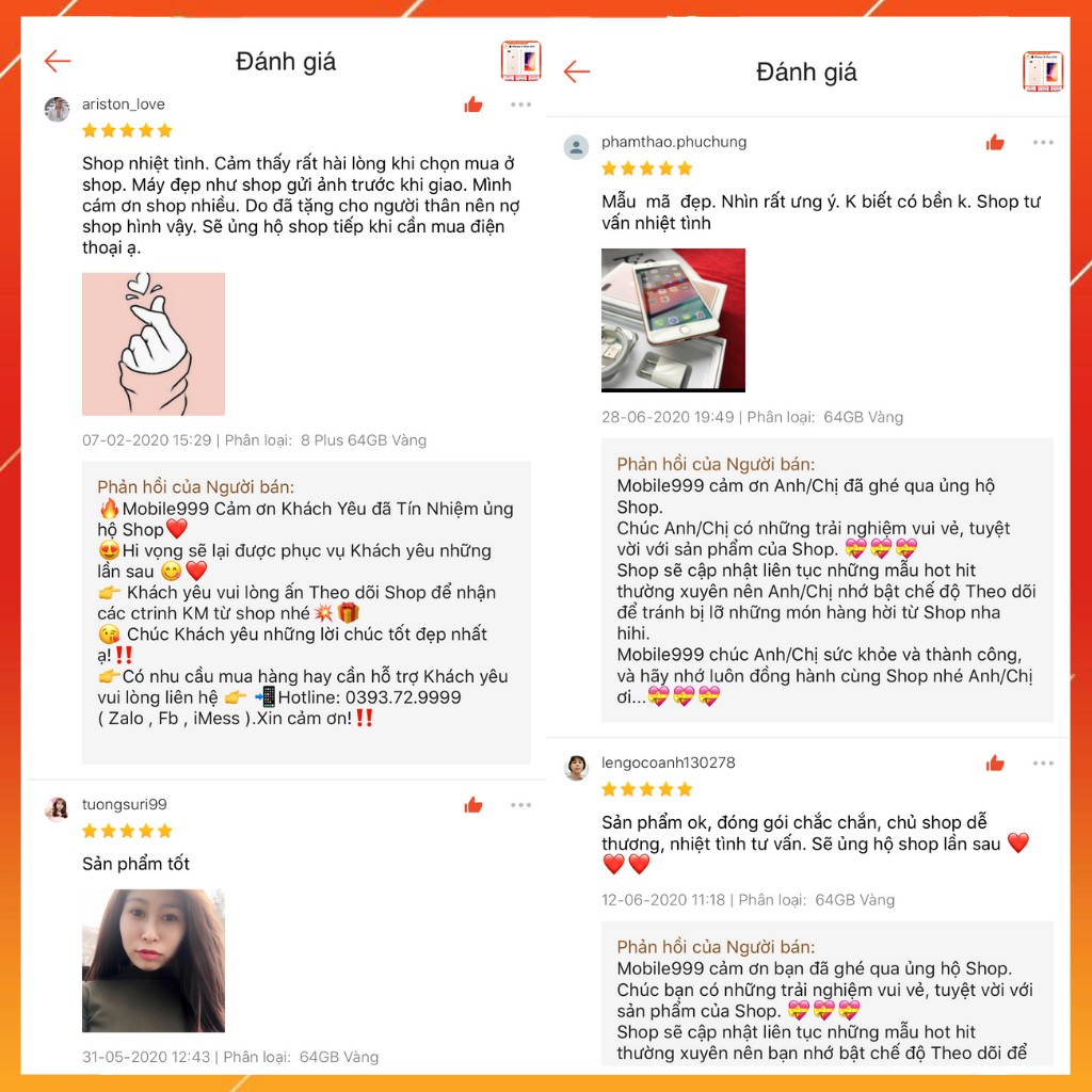 Điện Thoại iPhone 8 Plus Quốc Tế Chính Hãng 64G /256GB - Zin Đẹp 99% Như mới - MOBILE999 | BigBuy360 - bigbuy360.vn