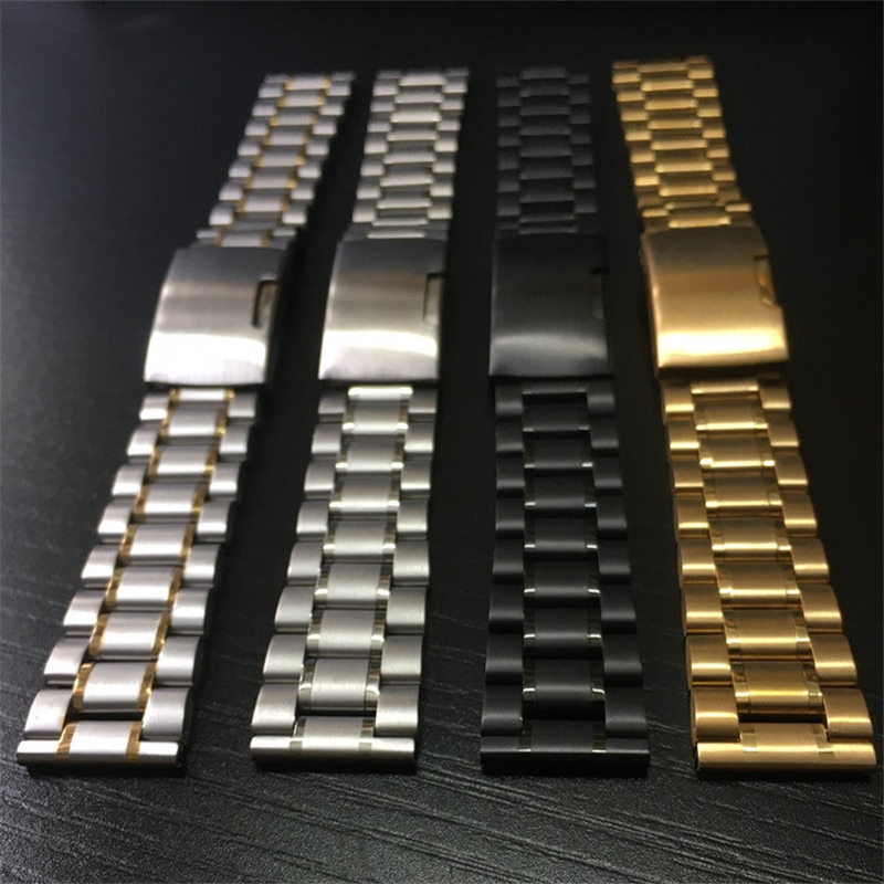 Dây Đồng Hồ Bằng Thép Không Gỉ 14 16 18 19 20 21 22 24 26mm