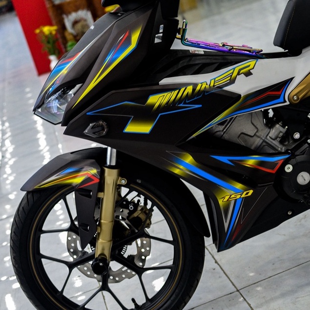 Tem Trùm Winner X Xanh Vàng Đen Nổi bật - Decal Nhám