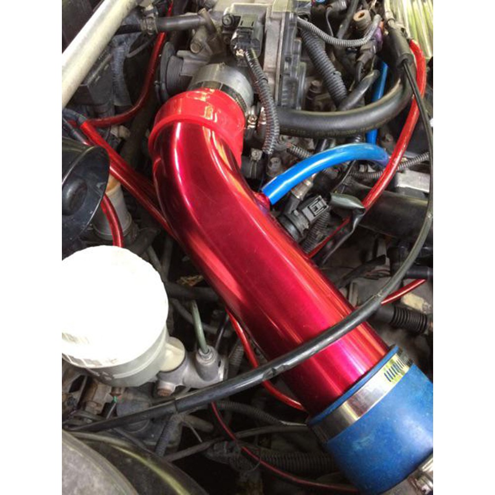 Ống Nạp Khí Bằng Nhôm 76mm 3inch Kèm Ống Cao Su 63mm - 76mm Chuyên Dụng