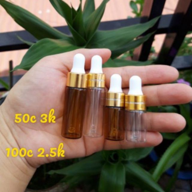 Lọ Thủy Tinh Đựng Tinh Dầu 3ml/5ml - Lọ Chiết Nước Hoa - Chiết Tinh Dầu