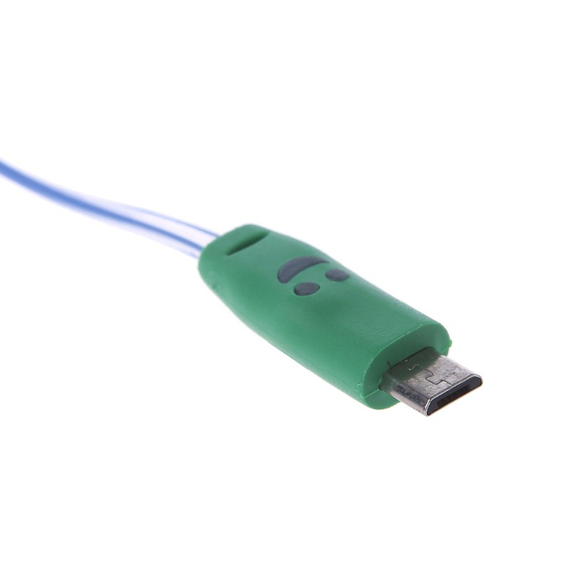 Dây Cáp Sạc Micro Usb Có Đèn Led Nhiều Màu Cho Điện Thoại Android