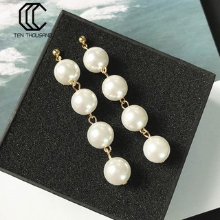 Đôi khuyên tai đính ngọc trai giả thời trang cá tính cho nữ