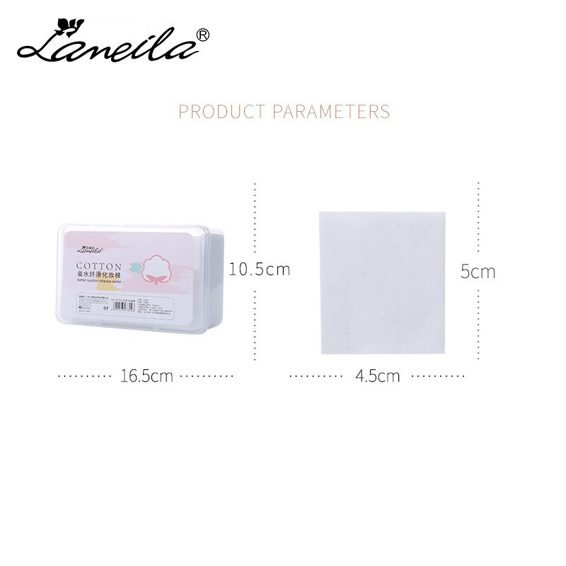 Bông Tẩy Trang Lameila Sandwich Cosmetic Cotton Hộp 1000 Miếng Tha Hồ Xài-W50-C02T3