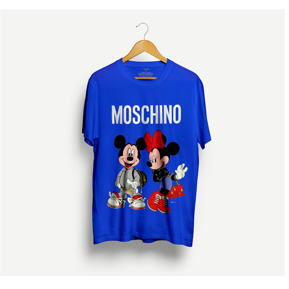 áo thun mickey and minnie CHỮ TRẮNG như hình