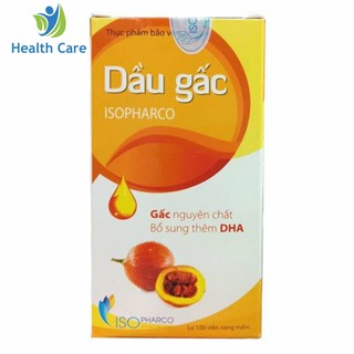 DẦU GẤC ISOPHARCO – GẤC NGUYÊN CHẤT BỔ SUNG THÊM DHA, HỖ TRỢ GIẢM LÃO HÓA ,NÂNG CAO SỨC ĐỀ KHÁNG