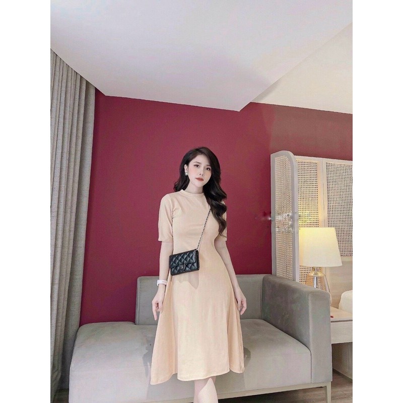 Váy thun dáng dài, chất bozip co dãn 4 chiều | BigBuy360 - bigbuy360.vn