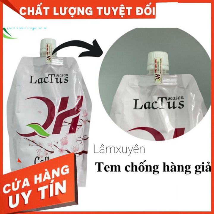 Kem hấp tóc COLLAGEN QH LACTUS dưỡng sinh phục hồi dưỡng sâu 500ml  cung cấp dưỡng chất giúp tóc chắc khoẻ