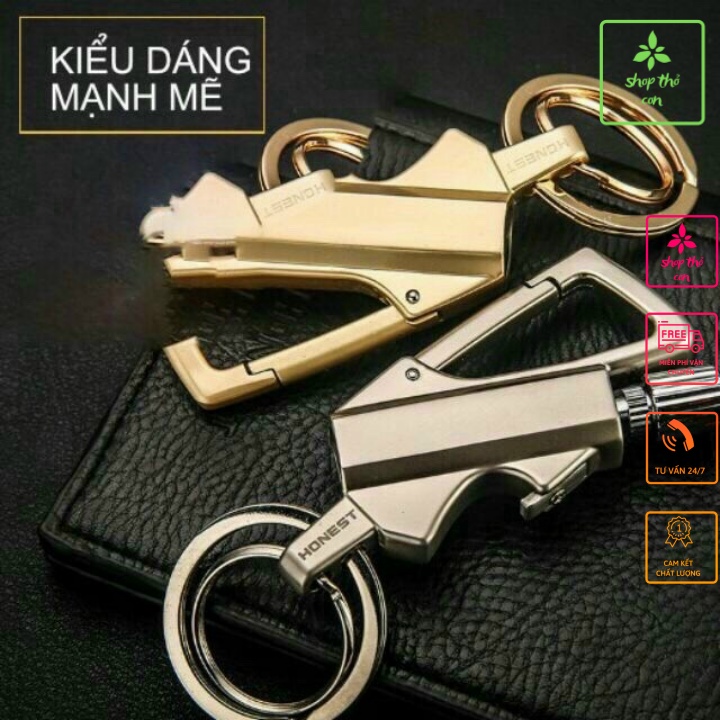Quẹt Bật Khò Đánh Lửa Diêm xăg Vĩnh Cửu Kiêm Móc Khóa đa năng ,tiện lợi