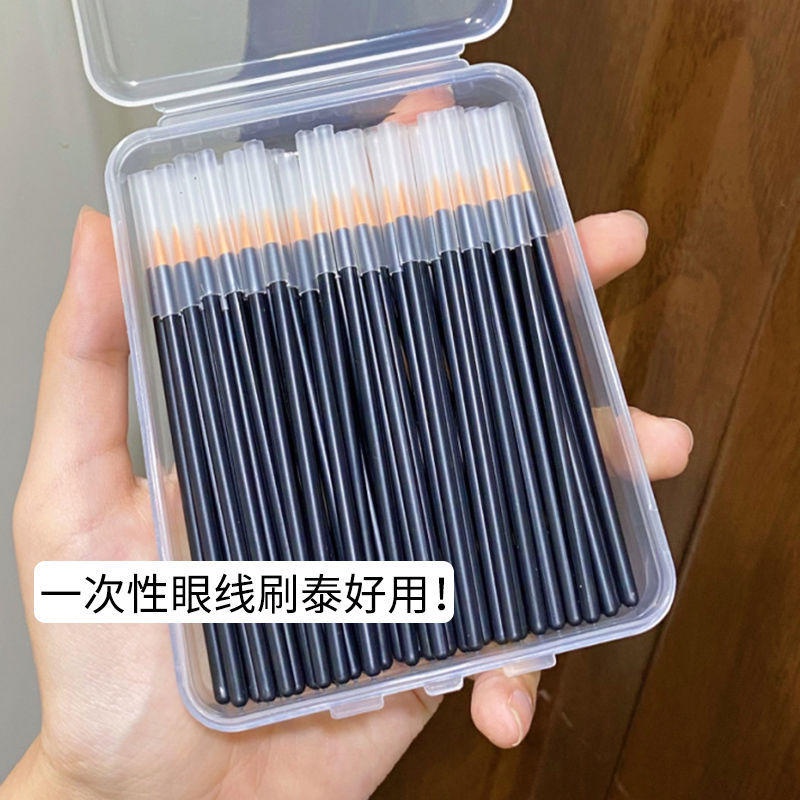 Set 50 Cọ Trang Điểm Kẻ Mắt/Kẻ Mắt Sử Dụng Một Lần Tiện Lợi