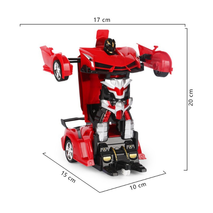 Xe ô tô điều khiển từ xa xe cảnh sát biến hình thành Robot siêu nhân đồ chơi trẻ em giá rẻ rc pin sạc