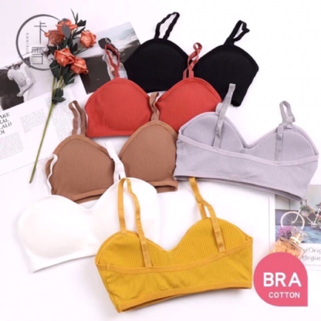 Áo Bra Nữ Cotton Tăm Cúp Ngực
