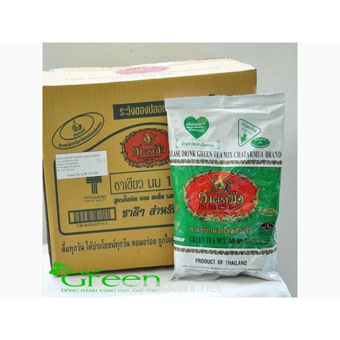 Trà Thái xanh gói 200g 100g - nấu trà sữa, làm thạch trà xanh Chatramue Chatarmua | BigBuy360 - bigbuy360.vn