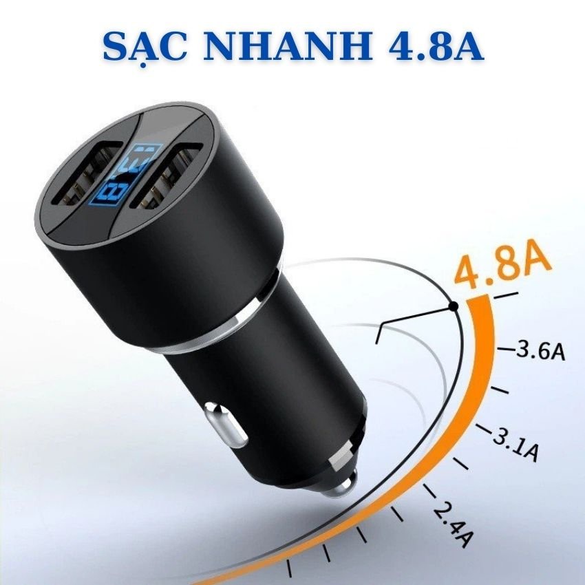 Sạc Xe Máy 4.8A Sạc điện Thoại Siêu Nhanh QC 3.0 Tích Hợp Xe Airblade 150 Exchiter 155 Vision SH Và Các Dòng Xe Máy 2020