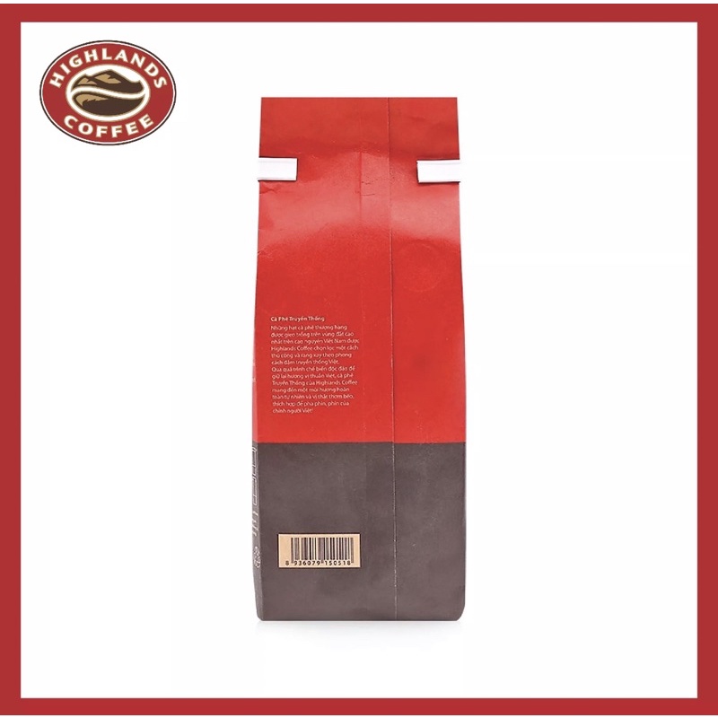 Cà phê rang xay Truyền Thống Highland Coffee 200g - đậm đà vị truyền thống