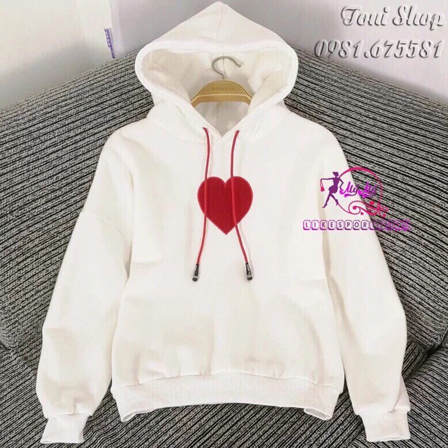 💖ÁO HOODIE NỈ BÔNG [Tim Thêu - Kèm Ảnh Thật] | BigBuy360 - bigbuy360.vn