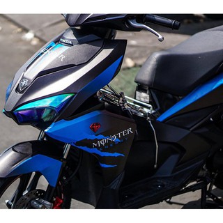 Tem Trùm Air blade Xanh Đen Monster