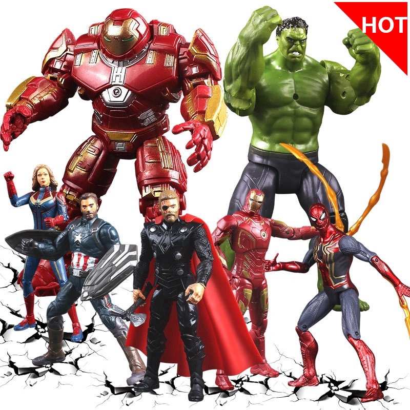 GOROCK Mô hình nhân vật siêu anh hùng marvel sống động như thật