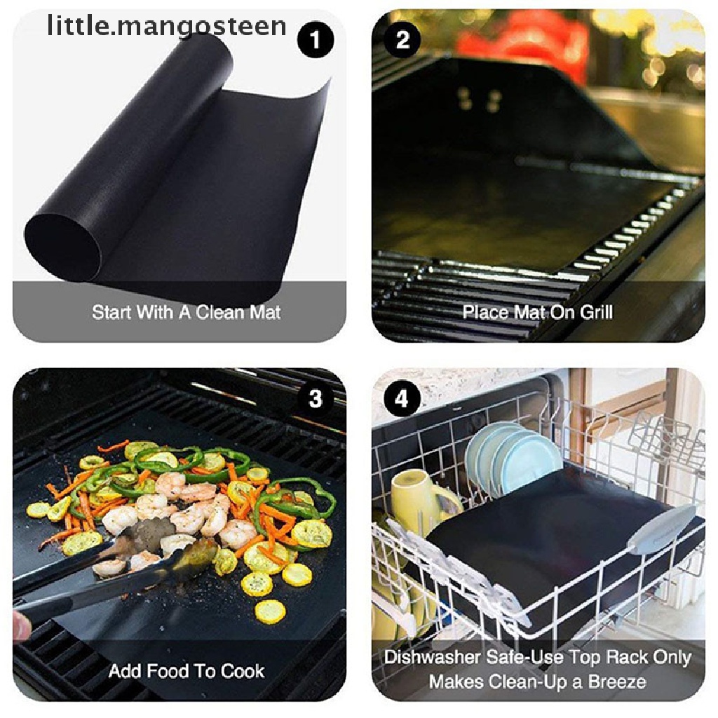 Tấm lót để nướng BBQ bằng Teflon chống dính tiện lợi dùng cho nhà bếp