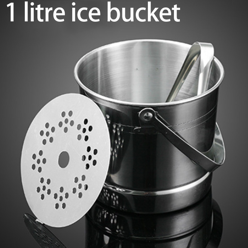 Xô Đựng Đá Bằng Thép Không Gỉ 1L Tiện Dụng