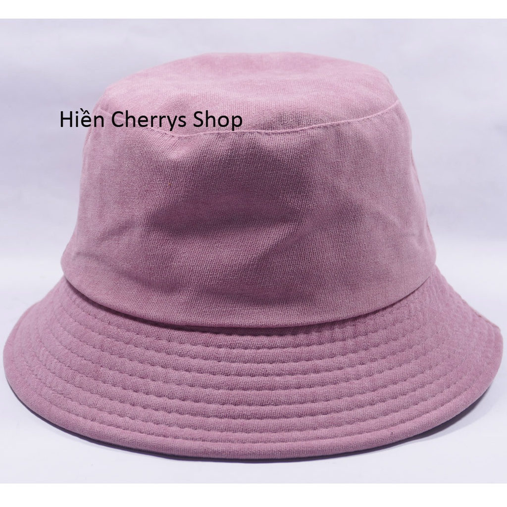 Nón Bucket vành cụp- Nón tai bèo thêu We Run Together chất nhung cao cấp phù hợp cho cả nam và nữ