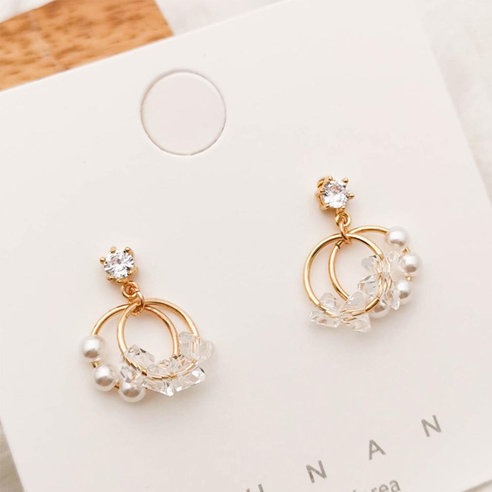 MXGOODS Bông Tai Ngọc Trai Thời Trang Cho Nữ