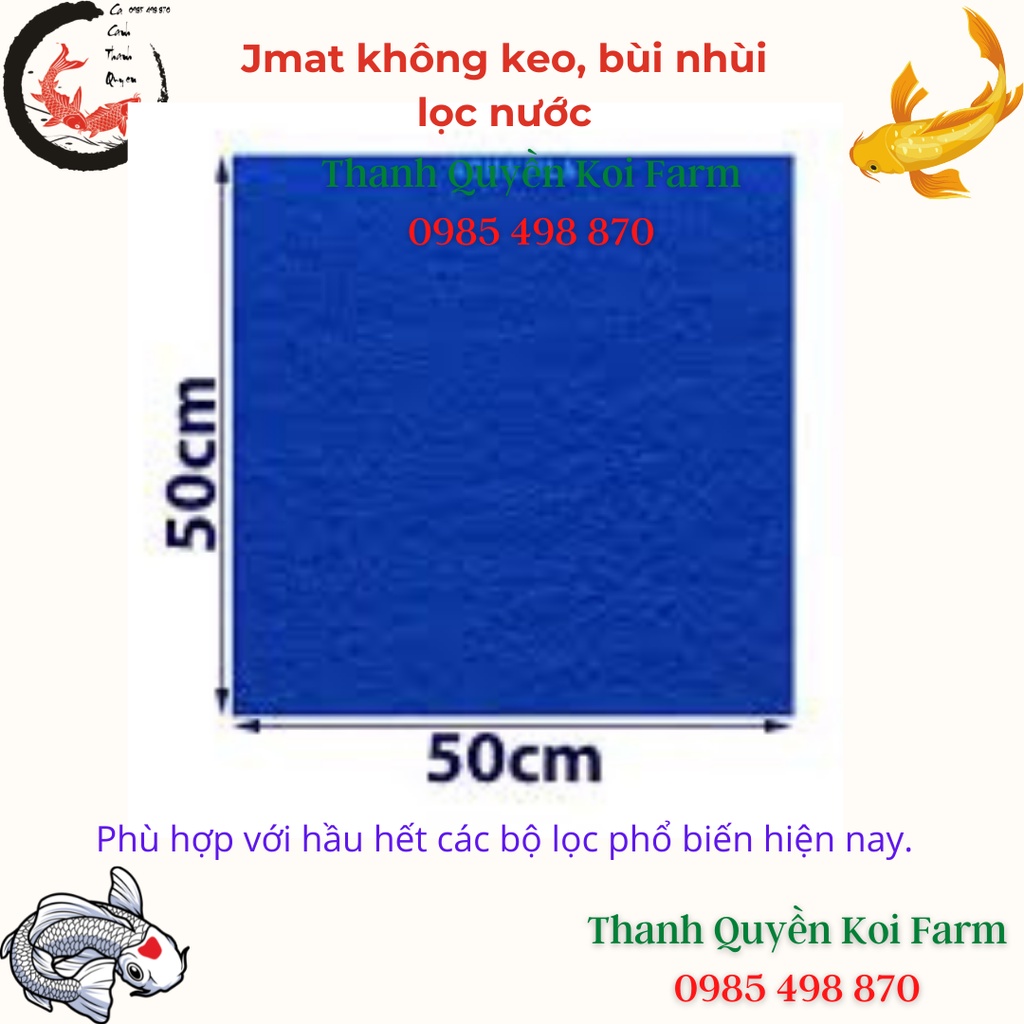 Jmat không keo, bùi nhùi lọc nước bể cá Koi, bể cá cảnh