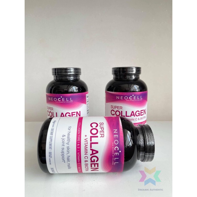 [ CHÍNH HÃNG] VIÊN UỐNG NEOCELL SUPER COLLAGEN C TYPE 1&3 + C + BIOTIN 360 VIÊN 𝗠𝗔̂̃𝗨 𝗠𝗢̛́𝗜 𝗡𝗛𝗔̂́𝗧 𝟮𝟬𝟮𝟬