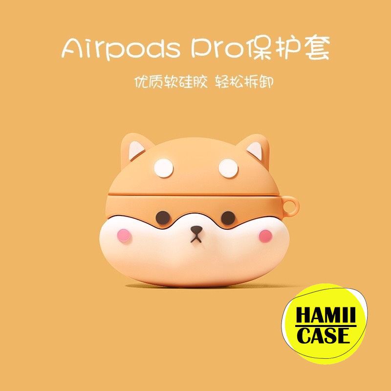 Case Vỏ Bao Airpods Đựng Tai Nghe Airpod 2 Pro Chó Shiba Inu Siêu Dễ Thương