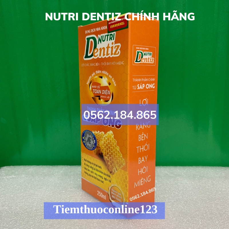 [Chụp Thật Chính Hãng] Dung Dịch Nha Khoa NUTRIDENTIZ [Chính Hãng] Cho Răng Lợi Chắc Khỏe Chai 250ml