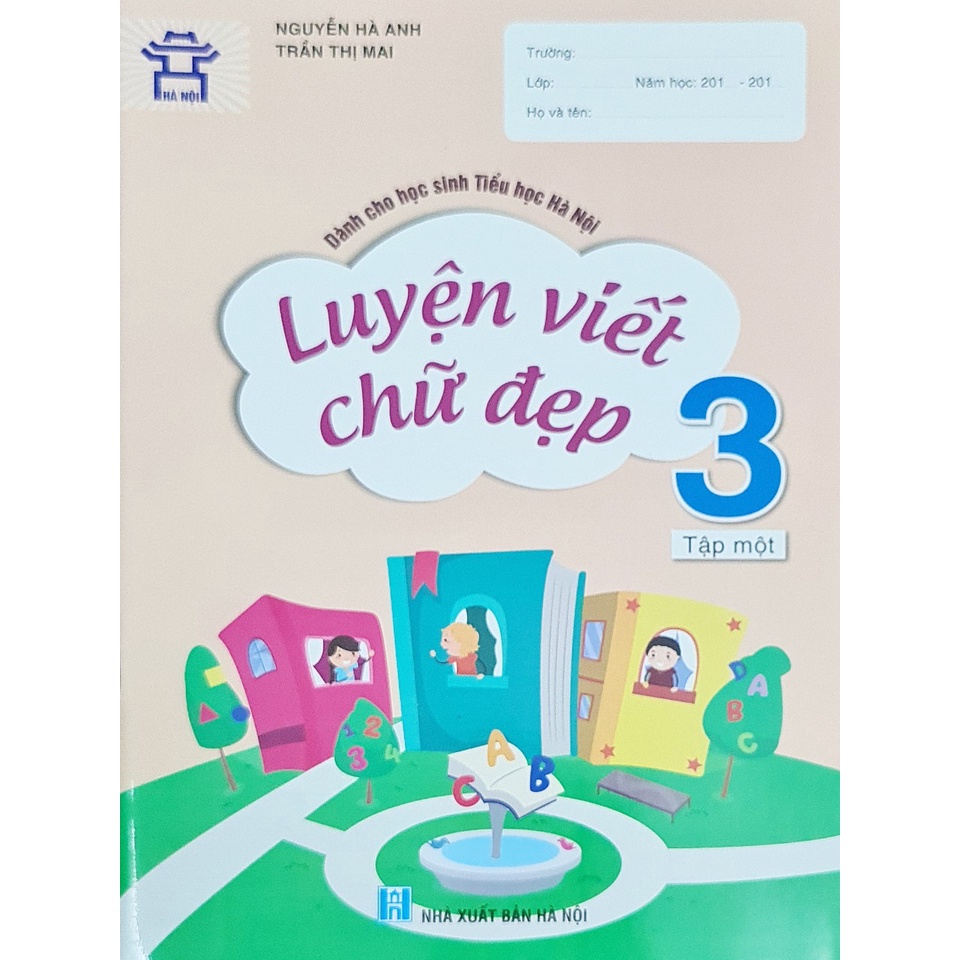 Sách - Combo Luyện viết chữ đẹp 3 tập 1+2 ( dành cho học sinh tiểu học Hà Nội )