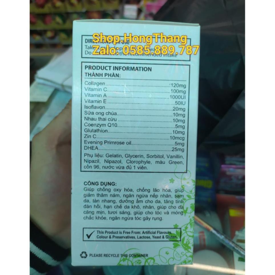 Collagen C 16000mg hỗ trợ đẹp da, chống lão hóa, mờ thâm, trắng da Hộp 60viên | BigBuy360 - bigbuy360.vn
