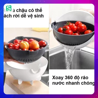 Bộ rổ nạo rau củ quả nhà bếp 7 chi tiết đa năng, dụng cụ nạo rau củ quả đa năng